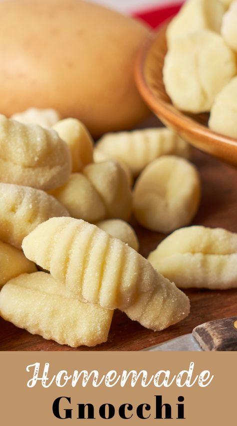 A bowl of homemade potato gnocchi topped with herbs, perfect for winter comfort meals. Easy Potato Gnocchi, Yummy Gnocchi Recipes, Light Gnocchi Recipes, How To Make Gnocchi Easy, Recipes With Gnocchi Simple, Potato Gnocchi Recipes Dinners, Diy Gnocchi, How To Make Gnocchi, Homemade Meals From Scratch