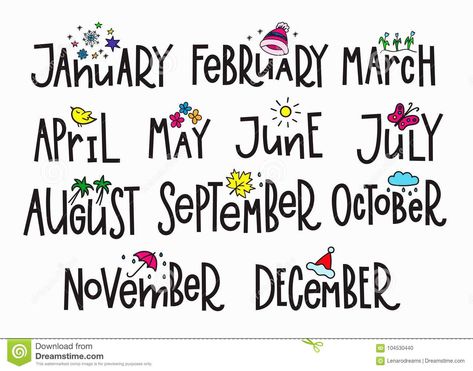 Months year calendar lettering typography. Months of the New Year simple letteri #Sponsored , #advertisement, #Ad, #year, #lettering, #simple, #calendar Calendar Lettering, January Lettering, Calligraphy Calendar, Alfabet Font, Simple Lettering, Chalkboard Calendar, January Calendar, September Calendar, Year Calendar