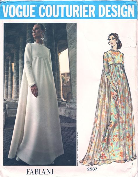 Designer Dress Sewing Patterns, 70s Vogue, Vintage Vogue Sewing Patterns, Mode Kimono, Queer Fashion, Vintage Dress Patterns, Mode Boho, Vogue Sewing Patterns, Vogue Pattern