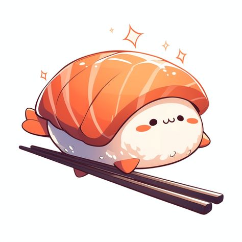 Adorable sushi! 🍣✨ #Kawaii #SushiLover #FoodArt #CuteFood #JapaneseCuisine #SushiTime #Foodie #CutenessOverload #anime #food #yummy #midjourney Kawaii Sushi Stickers, Cute Sushi Art, Kawaii Sushi Drawing, Food Items Drawing, Tempura Illustration, Cute Sushi Drawing, Onigiri Drawing, Cartoon Food Drawings, Drawing Sushi