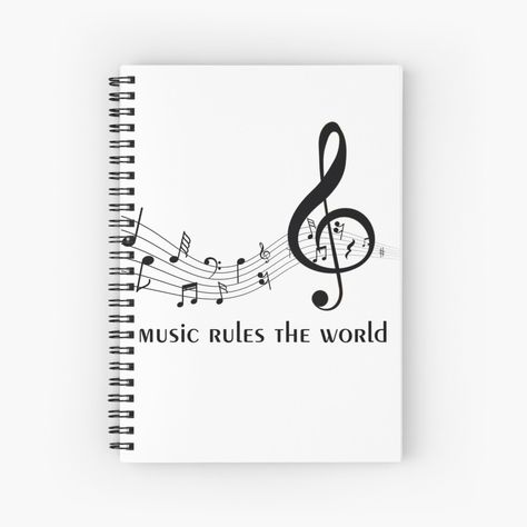 Music Rules, Ghost Design, Music People, Especially For You, Notebook Design, Planner Cover, A Journal, Spiral Notebook, Sell Your Art