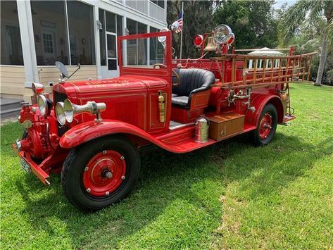 Fire Trucks For Sale, Red Engine, Bell Work, Fire Equipment, Truck For Sale, Brass Bell, Fire Apparatus, Fire Truck, Trucks For Sale