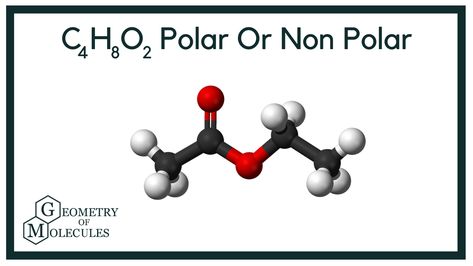 We are back with yet another video that helps you to determine the polarity of the given molecule. In this video, we help you find out if Ethyl Acetate is polar or nonpolar. #EthylAcetatePolarity​​​​ #EthylAcetate #C4H8O2 #GeometryOfMolecules​ 11 Worksheet, We Are Back, Chemistry, Geometry, Quick Saves