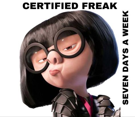 Ugly Cartoon Characters, Edna E Mode, Edna Mode, Incredibles 2, A Fashion Designer, Cartoon Characters, Fashion Designer, The Incredibles, Hair