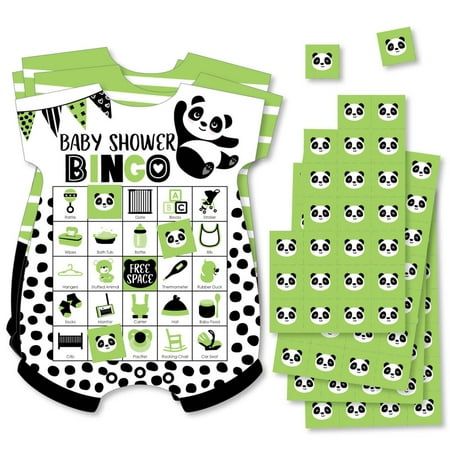 Everybody will have fun playing Party Like a Panda Bear Baby Shower Bingo at any traditional baby shower, co-ed baby shower or baby sprinkle party. Baby bodysuit-shaped playing cards and baby related pictures/words instead of numbers give this classic game a fresh look. In sets of 18, Shaped Picture Bingo Cards and Markers are professionally printed and double-sided on sturdy cardstock paper. Setup play by simply folding and tearing the perforated call sheets to create caller chips. Designate a Panda Baby Shower Theme, Party Like A Panda, Picture Bingo, Party Photo Frame, Easy Party Games, Panda Baby Showers, Easy Baby Shower Games, Panda Party, Simple Baby Shower