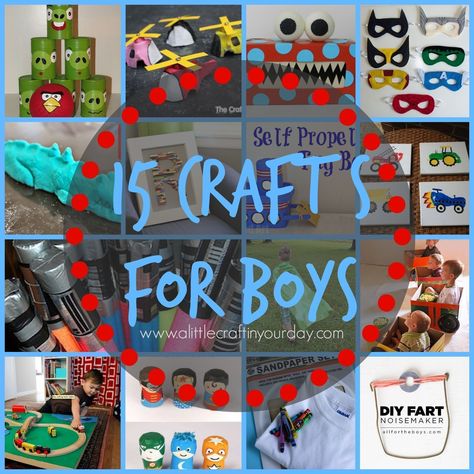 15 #Crafts for #Boys. So many crafts are geared towards girls but in reality boys enjoy arts and crafts just as much. After all their running around and playing sports with friends it is nice to come in and unwind with a little crafting! #artsandcraftsforboys Arts And Crafts For Teens, Crafts For Teens To Make, Boy Diy, Activities For Boys, Easy Arts And Crafts, Art And Craft Videos, Crafts For Boys, New Crafts, Arts And Crafts Projects