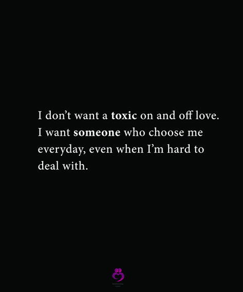 I don’t want a toxic on and off love.
I want someone who choose me
everyday, even when I’m hard to
deal with.
#relationshipquotes #womenquotes I Want Someone Who Chooses Me, I Don’t Want To Be An Option, I Don’t Want A Relationship Quotes, I Want Someone Who Wants Me, Want Someone To Choose Me, Choose Me Quotes Relationships, I Want Someone Who Quotes, Want A Relationship Quotes, Choose Me Quotes