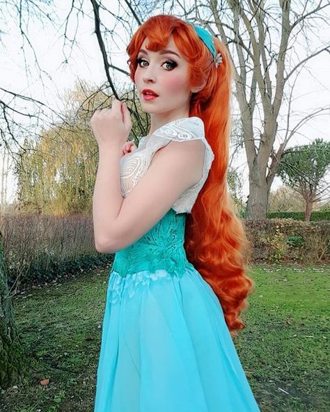 Nikita on Instagram: “Thumbelina is done!! Yeaaaah! What a wig styling challenge! I can't wait to see @blondecay as Cornelius! #cosplay #cosplayers #cosplaygirl…” Thumbalina Cosplay, Thumbelina Cosplay, Disney Princess Cosplay, Fairy Cosplay, Cosplay Inspo, Xmas Theme, Wig Styling, Fairytale Fashion, Princess Cosplay