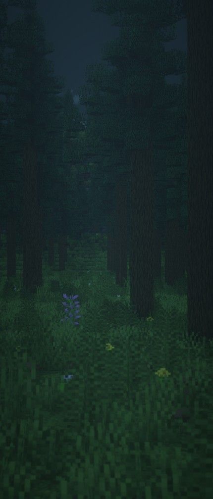 Minecraft Wallpaper, Dark Forest, Minecraft, Forest