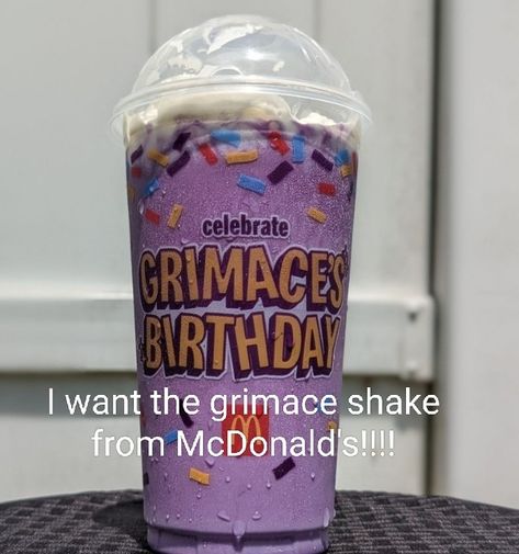 Grimace Mcdonalds Shake, Grimace Shake Drink, Grimace Birthday, Grimace Mcdonalds, Mcdonalds Shakes, Michael Jackson Outfits, Grimace Shake, Conquer Your Fears, Escape The Night