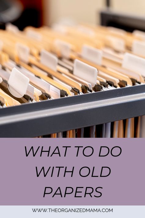 How many pieces of paper do you think are in your home right now? The trouble is that we have a paper problem. We are unsure what papers we should be keeping and what we can be getting rid of. We were never taught what papers were important, and what we don’t need. And if we were taught what to keep, most of the recommendations have changed since then. So we are going to be looking at what old papers you should keep and what you can recycle. What Papers Do I Need To Keep, Paper Decluttering, Filing Cabinet Organization, Old Question Papers, Paper Clutter Organization, An Organized Home, Organizational Hacks, Receipt Organization, Clear Paper