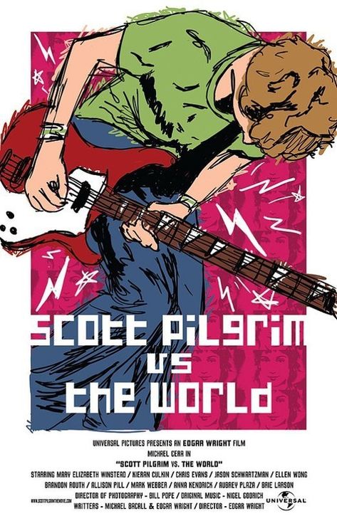 Posters Canada, Posters Decor, Scott Pilgrim Vs The World, Scott Pilgrim Vs. The World, Blond Amsterdam, New Rochelle, Dorm Posters, Vs The World, Poster Minimalist