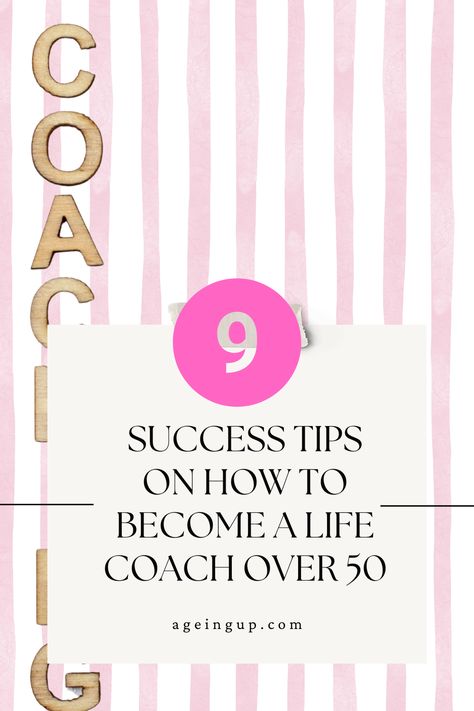 Dreaming of becoming a life coach? It’s never too late! Learn the essential success tips for starting a fulfilling coaching career after 50 and making a meaningful impact How To Become A Life Coach, Become A Life Coach, Coaching Career, Transformation Coach, Life Coach Business, Becoming A Life Coach, Life Coach Certification, Financial Coach, Health And Wellness Coach