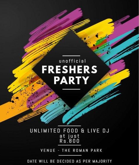 Freshers Day, Creative Vibes, Freshers Party, Houston Art, Texas Houston, Deep Art, Christmas Handmade, Star Show, Party Poster