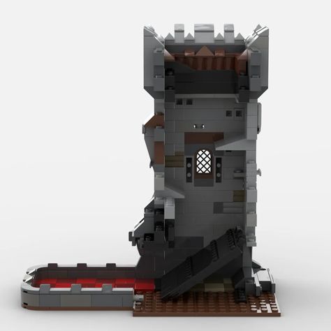 Lego Dice Tower Instructions, Lego Dnd Dungeons And Dragons, Dungeons And Dragons Dice Tower, D&d Dice Tower, Dnd Lego Ideas, Lego Dice Tower, Dice Tower Diy Plans, Dice Tower Ideas, Dice Tower Diy