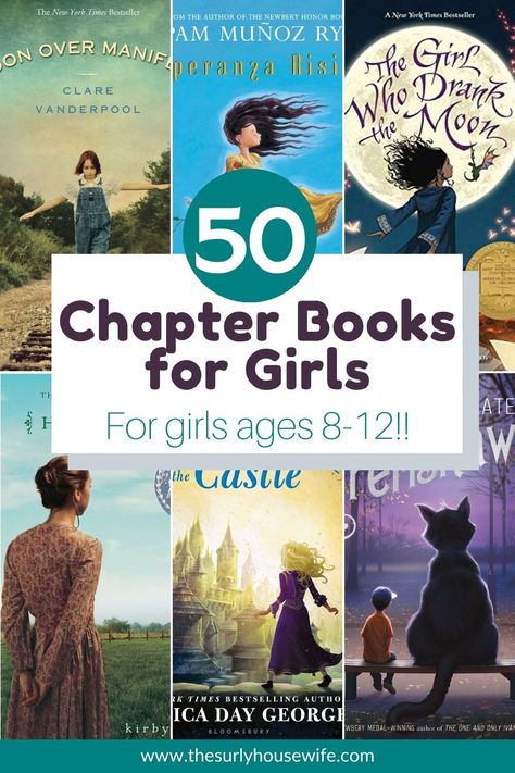 Bored kids at home? Reading is an awesome indoor activity for kids. Need books for girls? Don't miss this post which features the best chapter book  for girls including classics and newer fiction! From ages 8-12, this post has a reading list for ANY girl. 3rd Grade Chapter Books, 6th Grade Girls, 3rd Grade Books, Kids Chapter Books, Books For Girls, Home Reading, Bored Kids, Sisters Book, Realistic Fiction