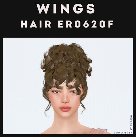 Sims 3 CC Finds : rollo-rolls: Wings ER0620F (Frizzled Updo Hair):... Sims 3 Black Hair, Sims 3 Cc Clothes, Girls Updo, Retro Curls, Hair Wings, Sims 3 Cc Finds, Sims 3 Mods, Sims Stories, Pink Wig