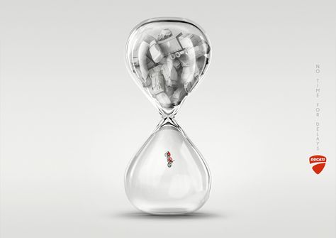 Ducati: Hourglass "No time for delays." Advertising Campaign Design, Mehedi Design, Design Campaign, Hourglasses, Ad Of The World, Creative Advertising Campaign, Publicidad Creativa, Viral Marketing, Guerilla Marketing