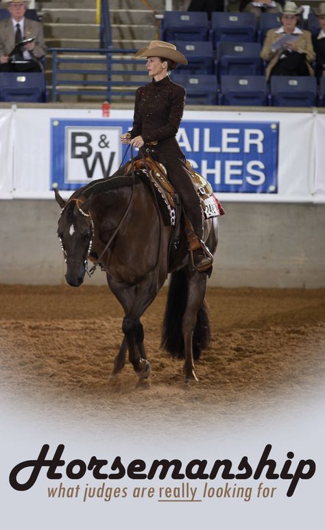 AQHA judge Holly Hover gives her opinion for how riders can up their game in pattern classes. Horse Excersises, Aqha Western Pleasure, Horsemanship Patterns, Western Horsemanship, 4h Projects, Aqha Horses, Western Pleasure Horses, Horse Showing, Horse Exercises