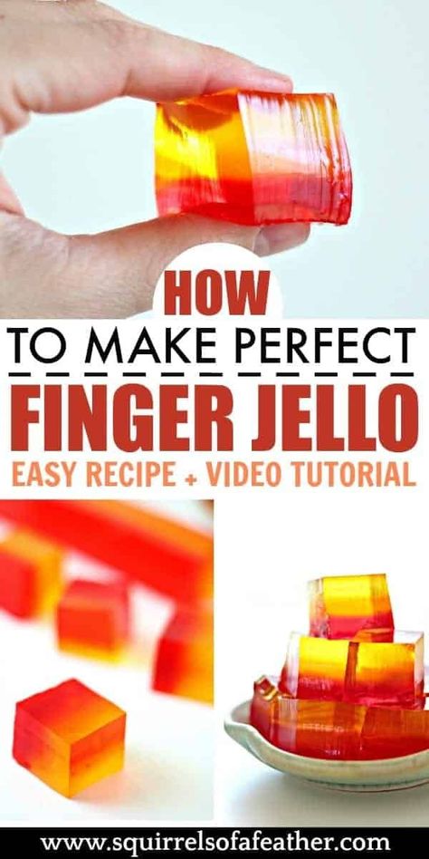 BEST recipe for finger jello! This is the best summer party food for kids' birthday parties or cooking out. Really great tips on how to make jello; if you like this jiggly dessert you need to check this out. #jellorecipe #fingerjello #dessertrecipes Finger Jello Recipe, Finger Jello, Food Finger, Jello Jigglers, How To Make Jello, Jello Recipe, Jello Dessert Recipes, Summer Food Party, Jello Desserts