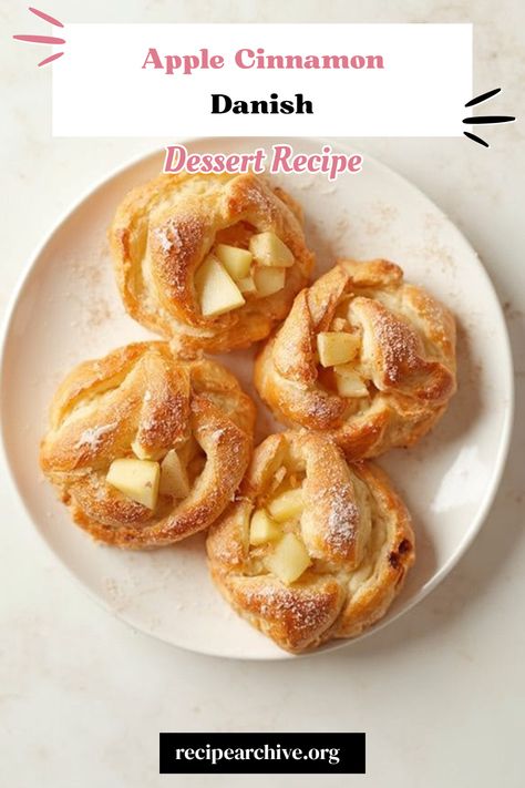 Apple Cinnamon Cheese Danish Puff Pastry Cheese, Breakfast Puffs, Puff Pastry Treats, Danish Dessert, Danish Recipes, Cheese Danish Recipe, Puff Pastry Cream Puffs, Cinnamon Breakfast, Apple And Cinnamon