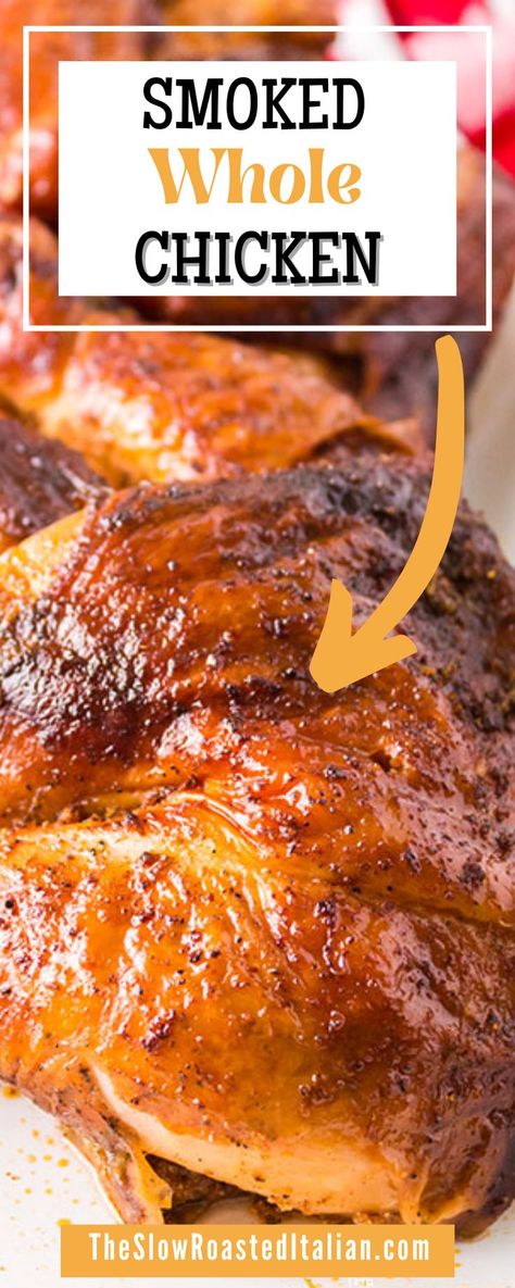 Smoked Chicken Thighs, Grilled Whole Chicken, Smoked Chicken Recipes, Smoked Whole Chicken, Cooking Chicken Thighs, Juicy Pork Tenderloin, Pantry Recipes, Favorite Pasta Recipes, Bbq Chicken Salad