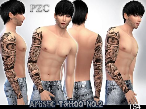 The Sims Resource - Artistic Sleeve Tattoo No.2 Sporty Summer Outfits, Mods Sims 4, Kids Maxi, Sims 4 Tattoos, Sims 4 Cc Kids Clothing, Sims 4 Cc Shoes, Sims 4 Cc Makeup, 4 Tattoo, Sims 4 Cc Skin