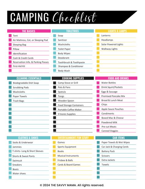 Free Ultimate Camping Checklist: Guide to a Fun Adventure Body Wipes, Camping Packing List, Fun Adventure, Cooking Supplies, Camping Checklist, Camping Games, Solar Powered Lights, Camping Outfits, Travel Industry