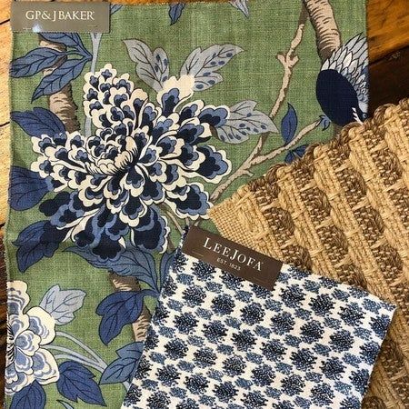 Mixing Fabrics Patterns, Colourful Living Room Decor, Mulberry Home, Fabric Board, Color Plan, Fabric House, Bedroom Redo, Lee Jofa, Pallet Painting