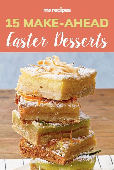 Save some time and some hassle this Easter with the help of these make-ahead Easter desserts. Easiest Easter Desserts, Carrot Cake Easter Dessert, Coconut Easter Dessert, Healthy Easter Desserts Recipes, Light Easter Dessert Recipes, Make Ahead Easter Dessert, Cheap Easter Desserts, Easter Desserts Recipes Easy Healthy, Easy Healthy Easter Desserts