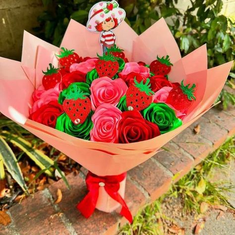 🍓Strawberry Shortcake Rose Bouquet🍓 Rose Bouquet, Strawberry Shortcake