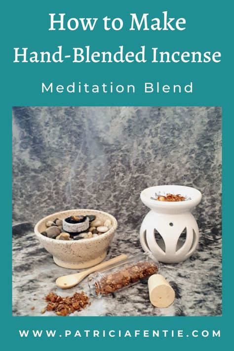 Learn how to make your own, natural incense. This meditation blend uses aromatic resins and plants to create a beautiful loose incense that is burned on a charcoal disc or diffuser. Commercially available incense is often make with synthetic and toxic ingredients. Hand-blended incense is completely natural! How To Make Incense Sticks, How To Make Incense, Homemade Incense, Herbal Incense, Natural Incense, Loose Incense, Kitchen Witch Recipes, Babysitting Crafts, Fae Folk