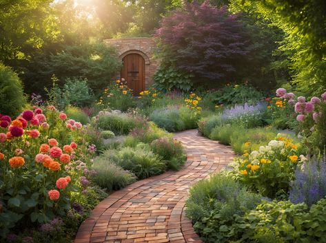 Diy Walkway, Paver Sand, Thyme Plant, Creeping Thyme, Decomposed Granite, Recycled Brick, Brick Walkway, Walkway Ideas, Hammer And Chisel