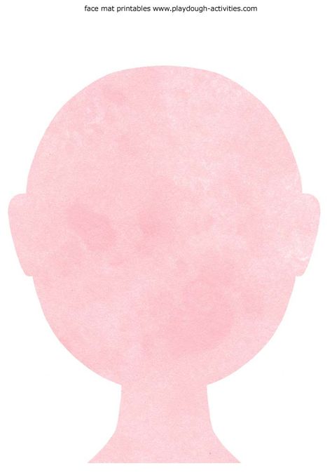 Pink Activity For Preschool, Playdough Mats Printable, Pink Skin Tone, Tone Face, Playdough Activities, Pink Skin, Playdough Mats, Colors For Skin Tone, Activity Mat