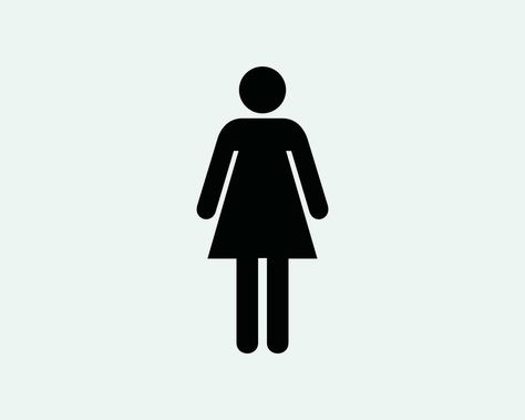 Shape Artwork, Bathroom Symbols, Gender Signs, Toilet Bathroom, Girl Sign, Symbol Tattoos, Stick Figure, Girls Bathroom, Female Girl