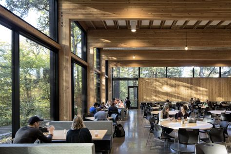 George Fox University - Canyon Commons Dining Hall - 0 College Dining Hall, University Hall, Newberg Oregon, Wilson Art, Residence Hall, College Aesthetic, Community Living, Dining Hall, Hall Design