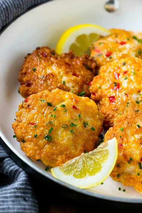 Shrimp Cakes - Cafe Delites Shrimp Cakes Recipe, Shrimp Cake Recipe, Shrimp Fritters, Seafood Dinner Recipes, Shrimp Cakes, Cafe Delites, Prawn Recipes, Shrimp Recipes For Dinner, Shrimp Recipes Easy