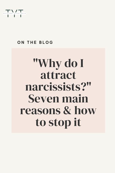 Do you often think "Why do I attract narcissists?"? Wondering why you keep attracting the wrong people in your life? Then you need to find out the reasons and eliminate them. Click on the link to find out more. How To Handle A Narcissistic Person, Why Do I Attract Toxic People, What Is Wrong With People, How To Not Let Narcissists People Get To You, Empathic People, How To Stop Attracting Narcissists, Narcissistic Tendencies, People Dont Like Me, Why Do I Attract Narcissists