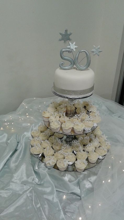 Winter Wonderland - 50th Birthday celebration 50th Birthday Celebration, Winter Pins, Celebration Birthday, 50th Birthday, Birthday Celebration, Winter Wonderland, Cake, Birthday