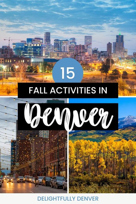 What are the best fall in Denver activities? Learn how to have the perfect autumn Denver day in this post, filled with the best fall activities. Things To Do During Fall, Denver Colorado Vacation, Denver Activities, Fall Packing List, Denver Travel, Colorado Fall, Colorado Vacation, Fall Activities, Home Activities