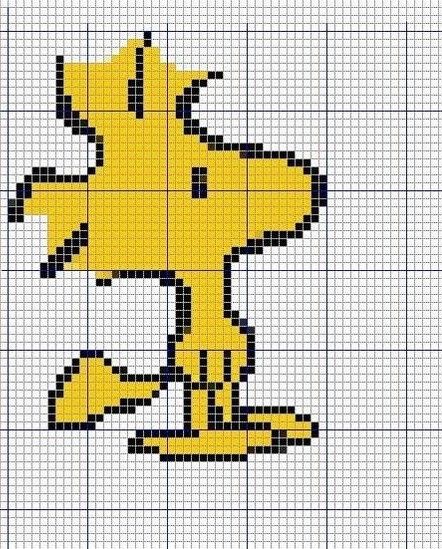 Woodstock Cross Stitch Snoopy, Snoopy Cross Stitch, Peanuts Woodstock, Embroidery Tips, Pixel Crochet, Cross Stitch Christmas Ornaments, Stitch Cartoon, Disney Cross Stitch, Cross Stitch Baby