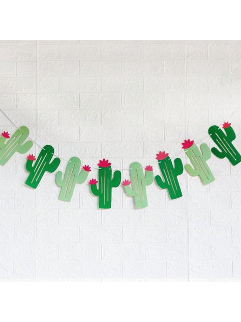 1pc - Fiesta Cactus Banner Garland Fiesta Banner For Mexican Fiesta Party Cinco De Mayo DecorationsParty Decor, Party Supplies, Home Decor, Room Decor, BirthdaySupplies, Birthday Decor Multicolor    Paper     Event & Party Supplies, size features are:Bust: ,Length: ,Sleeve Length: Mexican Decorations Party, Cactus Banner, Mexican Fiesta Party Decorations, Mexican Fiesta Decorations, Mexican Fiesta Birthday Party, Carnival Party Decorations, Hawaii Themed Party, Cactus Craft, Mexican Party Decorations