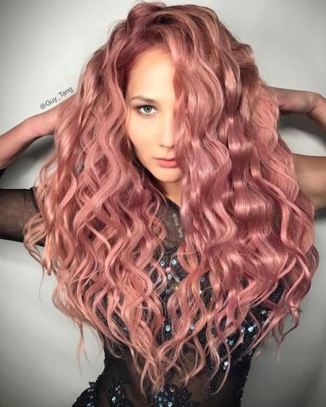 Lunar Tides Hair Dye - Pastel Coral Pink Semi-Permanent Vegan Hair Color (4 fl oz/118 ml) rose gold soft pink hair colour. festival summer hair idea Gold Hair Dye, Rose Gold Hair Color, Gold Hair Color, Dyed Hair Pastel, Gold Hair Colors, Hair Color Rose Gold, Medium Bob, Guy Tang, Fabulous Hair