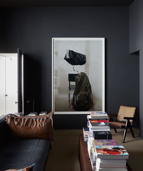 Dark Gray Paint Colors, Dark Grey Paint, Vincent Van Duysen, The World Of Interiors, Garden Fire Pit, Neutral Paint Colors, Grey Paint Colors, Pierre Jeanneret, Dream House Rooms