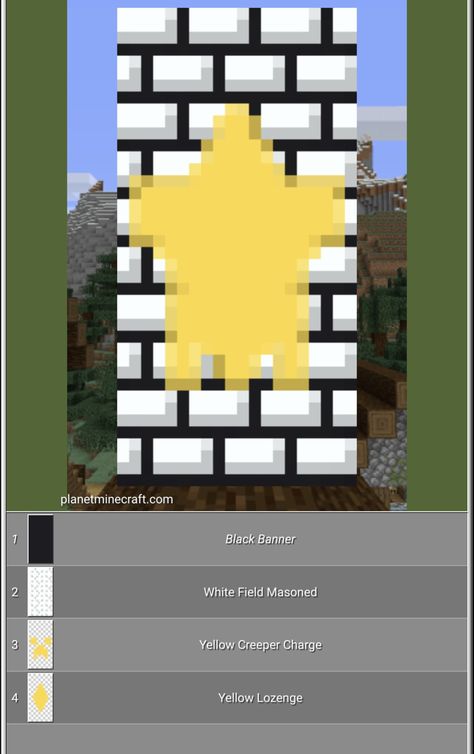 How To Make A Star In Minecraft, Star Banner Minecraft, Minecraft Star House, Minecraft Star Banner, Star Minecraft, Minecraft Banner Patterns, Banner Patterns, Diamond Authority, Minecraft Banner