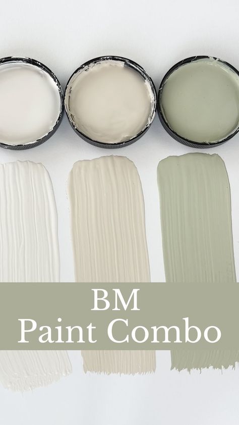 Loralee AhMu | Ready for another paint combo? Here is a timeless pairing that works beautifully in a variety of spaces. 1️⃣ BM White Dove is a soft… | Instagram Bm Saybrook Sage, Bm Baby Fawn, Saybrook Sage, Bm White Dove, Muted Sage Green, Sage Green Paint Color, Paint Color Combos, Muted Sage, Sage Green Paint