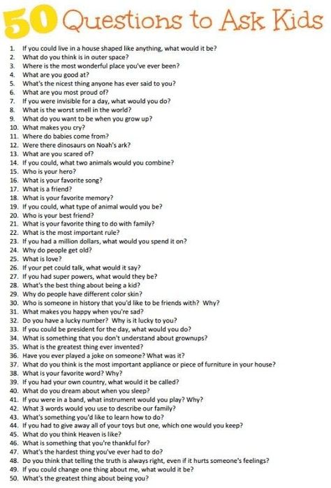 Preschool Questions To Ask, Questions To Ask Your Preschooler, Who Knows Me Better Questions For Family, Dinner Questions For Kids, Questions To Ask Your Grandma, Kid Questions To Ask, Questions To Ask Preschoolers, Questions To Ask Your Grandchildren, Questions To Ask Kids Funny