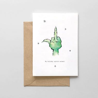 Grinch Christmas Cards, Funny Christmas Puns, Pet Holiday Cards, Funny Xmas Cards, Spaghetti Meatballs, Funny Christmas Card, Christmas Card Art, Homemade Christmas Cards, Watercolor Christmas Cards