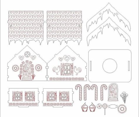 Giraffe Coloring Pages, Gingerbread House Template, Diy Cnc Router, Laser Cut Decor, Kids Workshop, Christmas Clock, Scroll Saw Patterns Free, Gingerbread Christmas Decor, Christmas Craft Fair