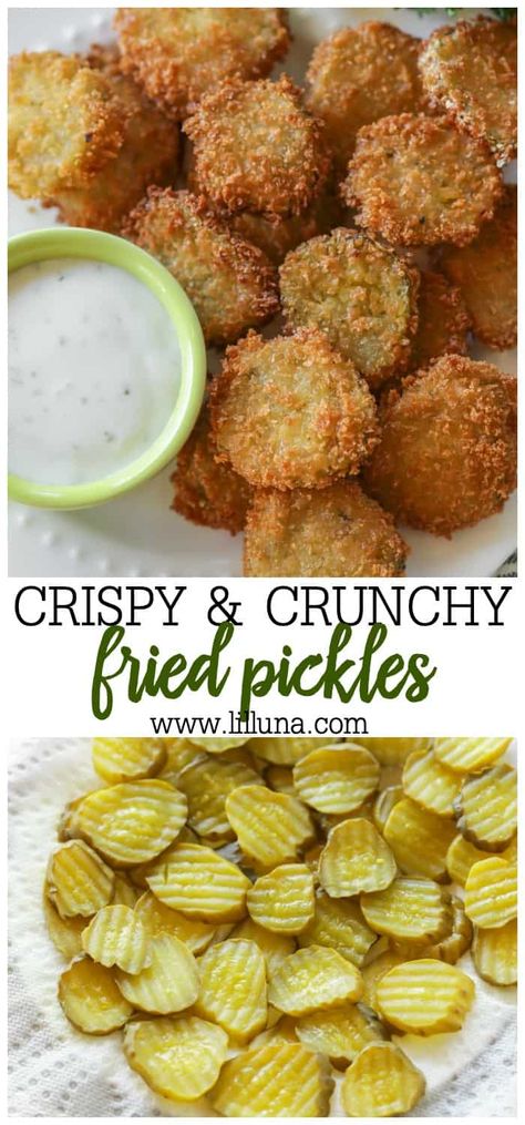 Deep Fried Pickles Recipe, Deep Fried Pickles, Easy Pickling Recipes, Fried Pickles Recipe, Pickles Recipe, Pickle Slices, Fried Pickles, Ranch Dip, Läcker Mat